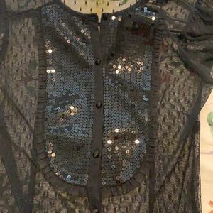 EXPRESS-Beautifully Detailed Tuxedo Top